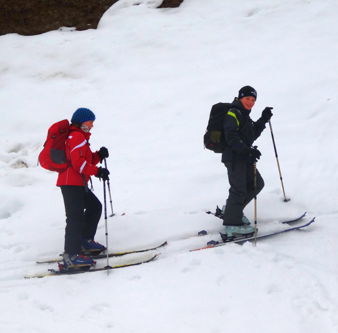 Skitouren für Erwachsene mit Kindern (9 -14 Jahre)